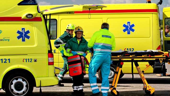 Ambulancezorgprofessionals in actie