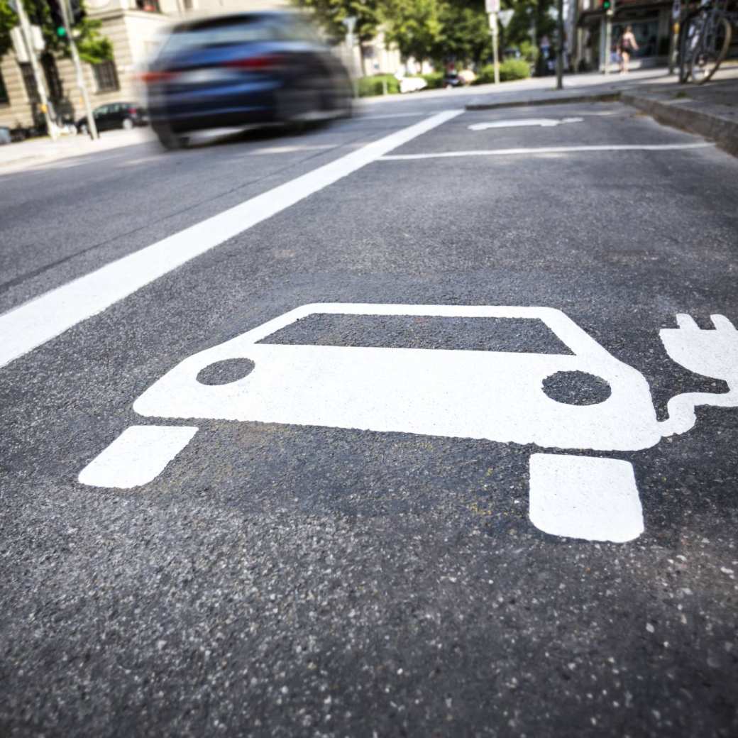 parkeersymbool elektrische auto