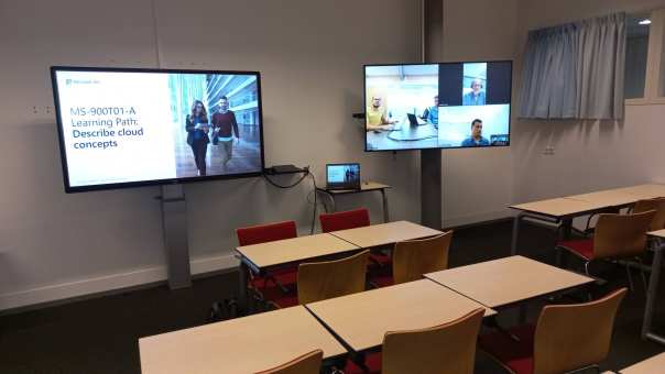 Voorbeeld van hybrid classroom