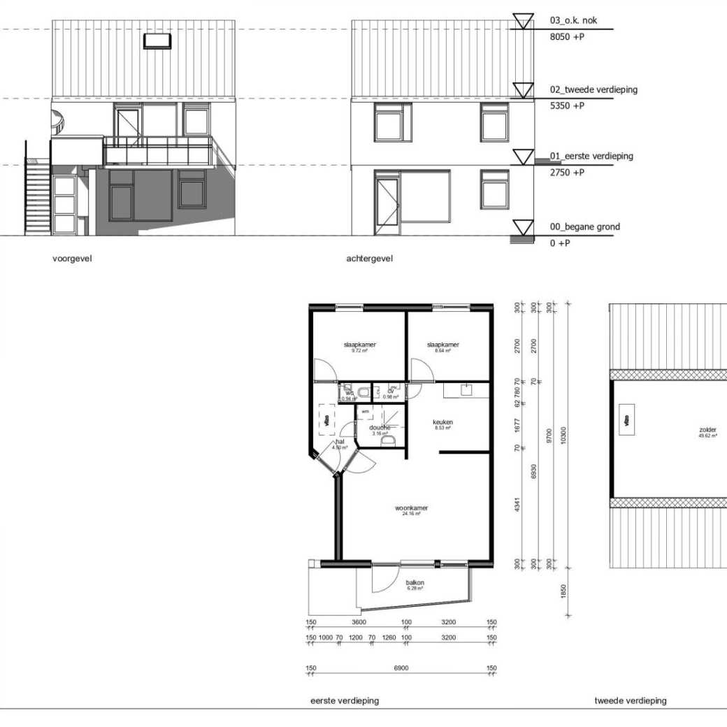 Revit sheet van de Tekenkamer van Buro BUILT