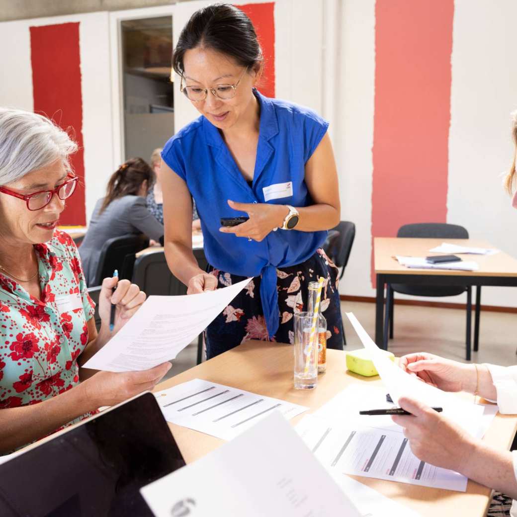 In gesprek tijdens een workshop op het Symposium Fair Health - Sociaal 2023