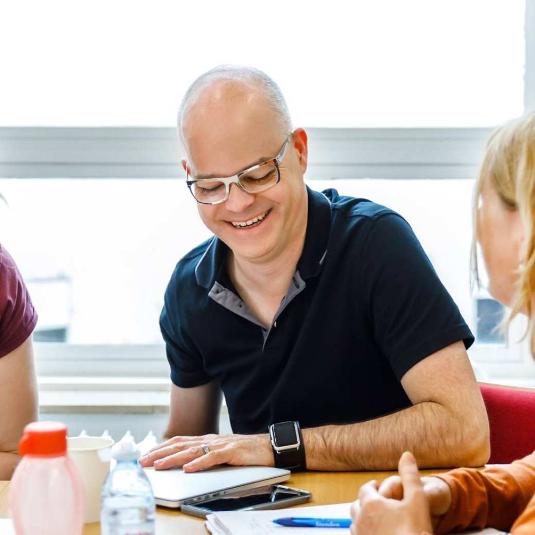 studenten overleggen