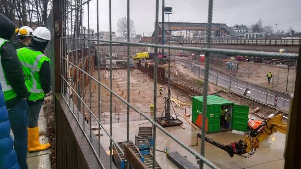 Civiele techniek studenten op bouwplaats Driebergen-Zeist