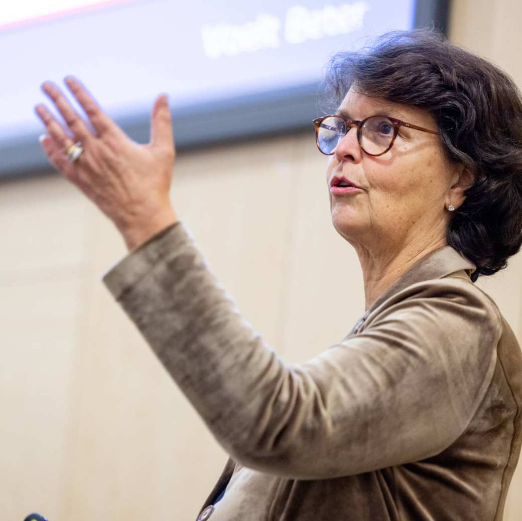 Pauline Terwijn tijdens kick-off bijeenkomst 2SHIFT 13 november 2023 HAN Nijmegen