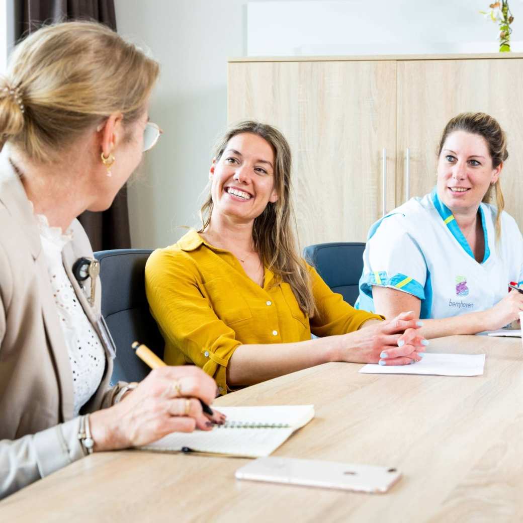 Fotoshoot vergaande samenwerking door HAN academie gezondheid en vitaliteit bij Bernhoven. 