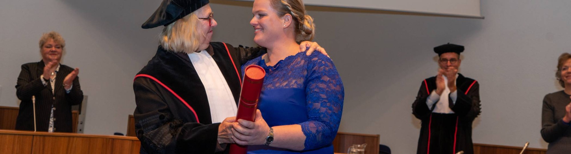 Marieke Rothuizen-Lindenschot samen met haar promotor