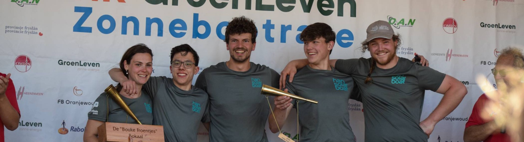 Het team van de HAN Solarboat in Akkrum