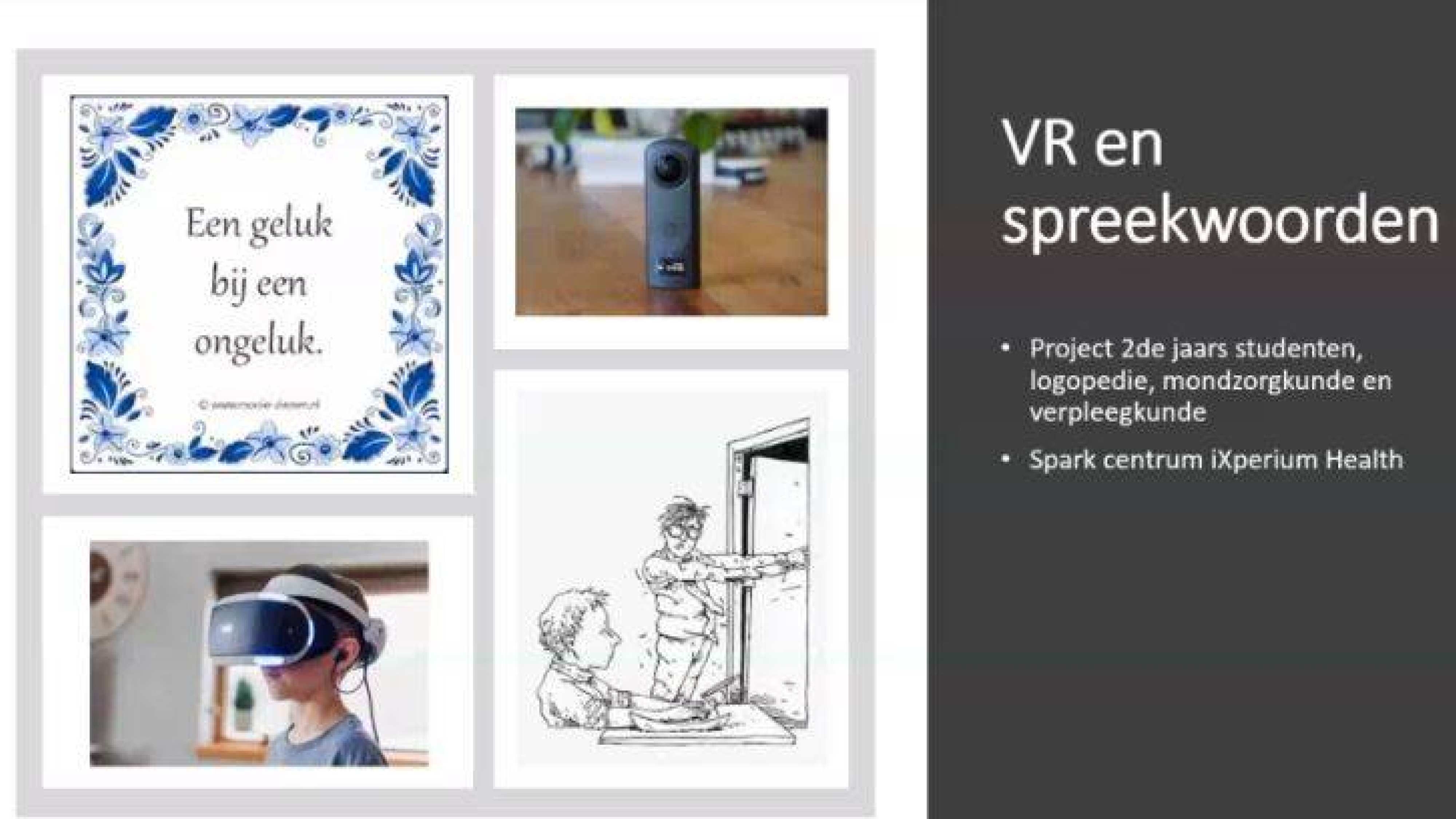 afbeelding workshop vr en spreekwoorden nieuwsbericht over symposium cominbeeld opleiding logopedie en kenatlis