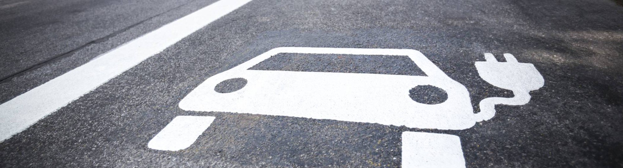 Parkeersymbool elektrische auto