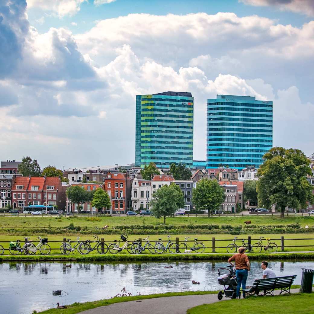 Arnhem stadsaanzicht en park