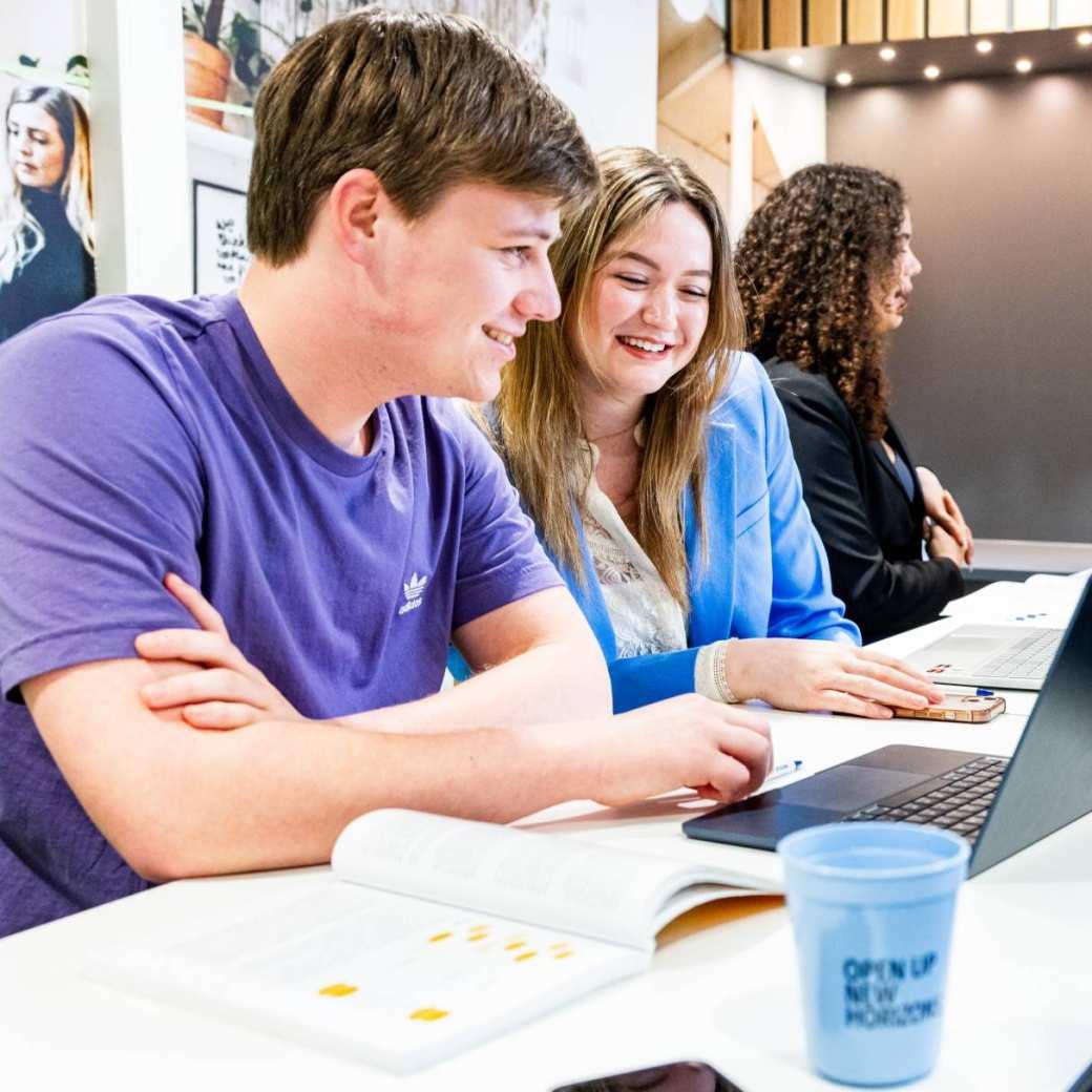 Studenten aan het werk op de HAN in Arnhem