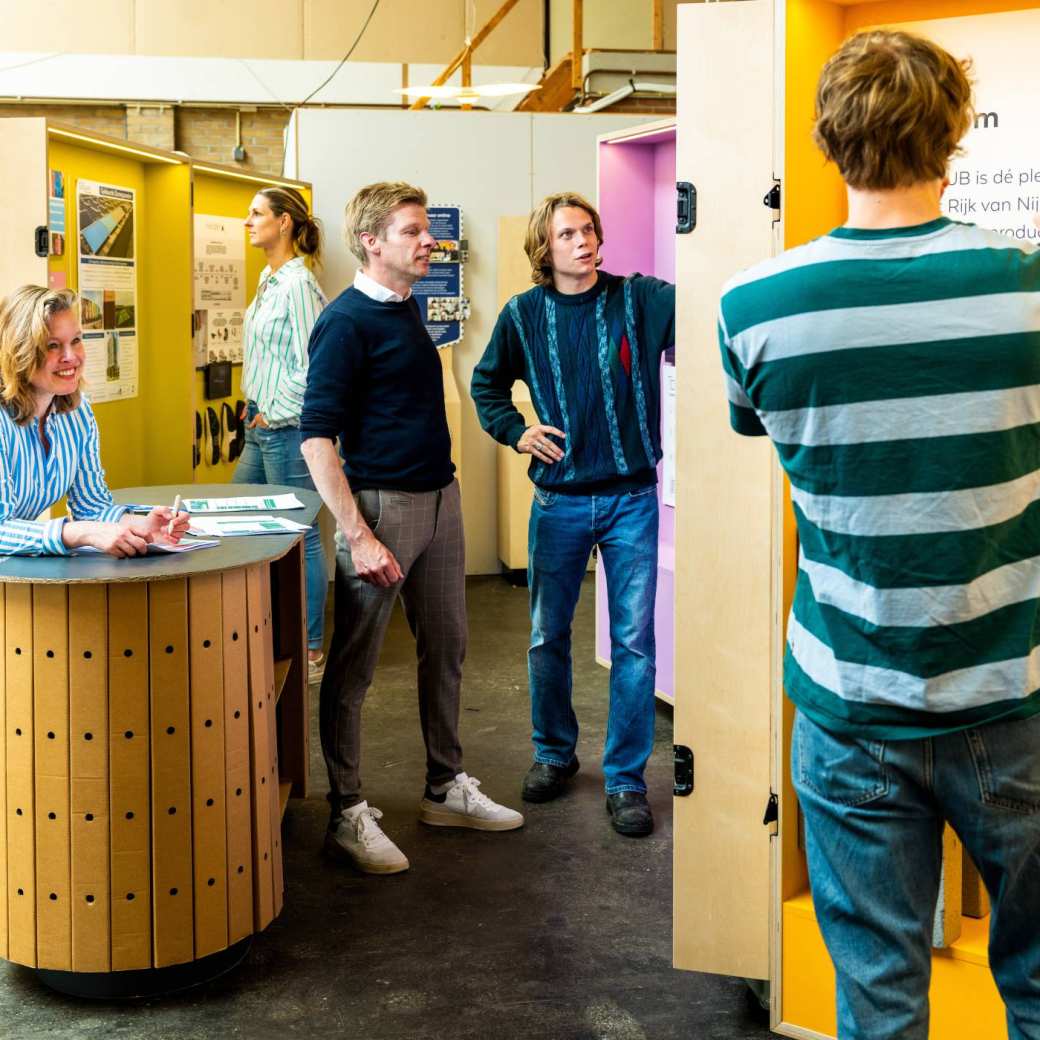 Overzichtsfoto van het Ondernemerslab van de HAN aan de Houtwerf in Nijmegen.