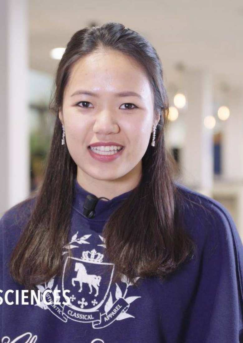 Ngan Tran is deeltijdstudent van de masteropleiding Molecular Life Sciences in Nijmegen