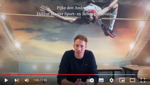 master sport- en beweeginnovatie voltijd docentinterviews met pijke den ambtman 2022