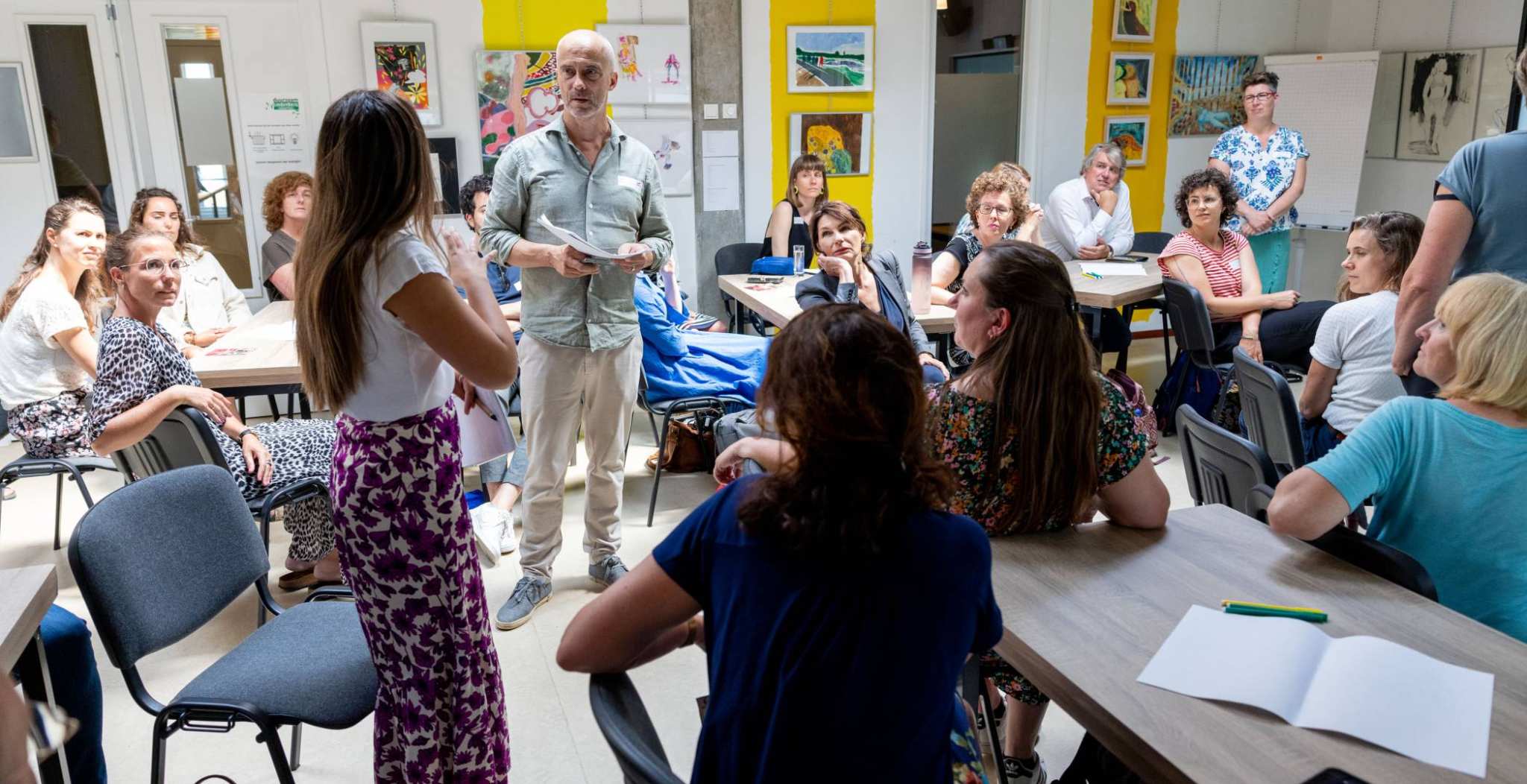 In discussie tijdens een workshop op het Symposium Social - Fair Health