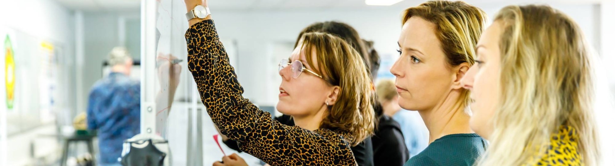 schrijven op whiteboard