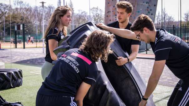 sportkunde studenten tillen band op martrim snel lars mulder annika zuidinga 2022