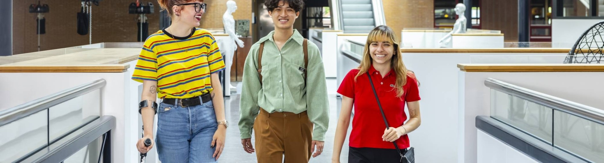 Een student van Social Work op Pedagogiek voert een gesprek voor de minor Omgaan met Onbegrepen Gedrag.