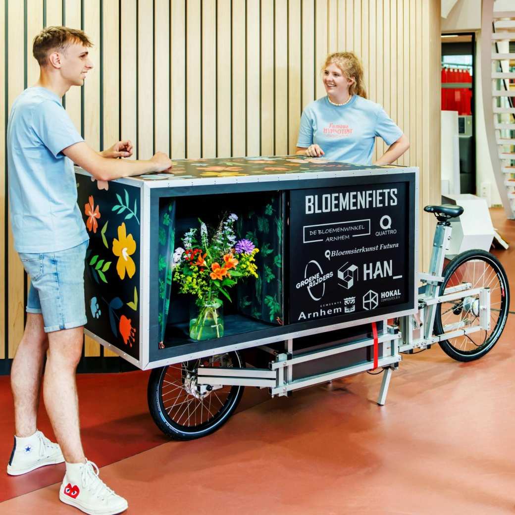 Prototype van de bloemenfiets