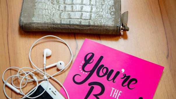 Detailfoto kaart 'you're the best' telefoon laptop