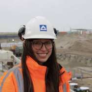 Student civiele-techniek Sophia Petrocchi. Bouwvrouwendag