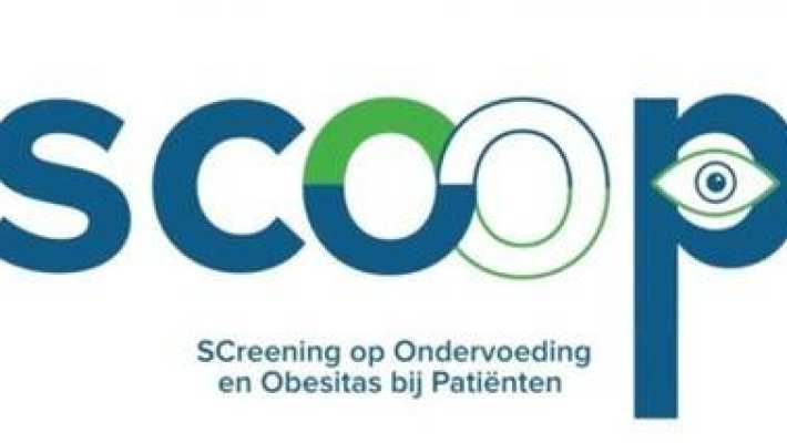 Logo Scoop project: Screening op Ondervoeding en Obestitas bij Patiënten.