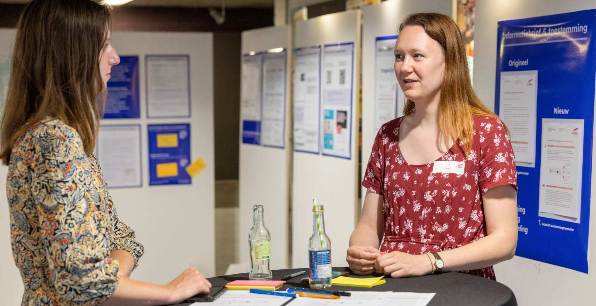 In gesprek tijdens de workshop