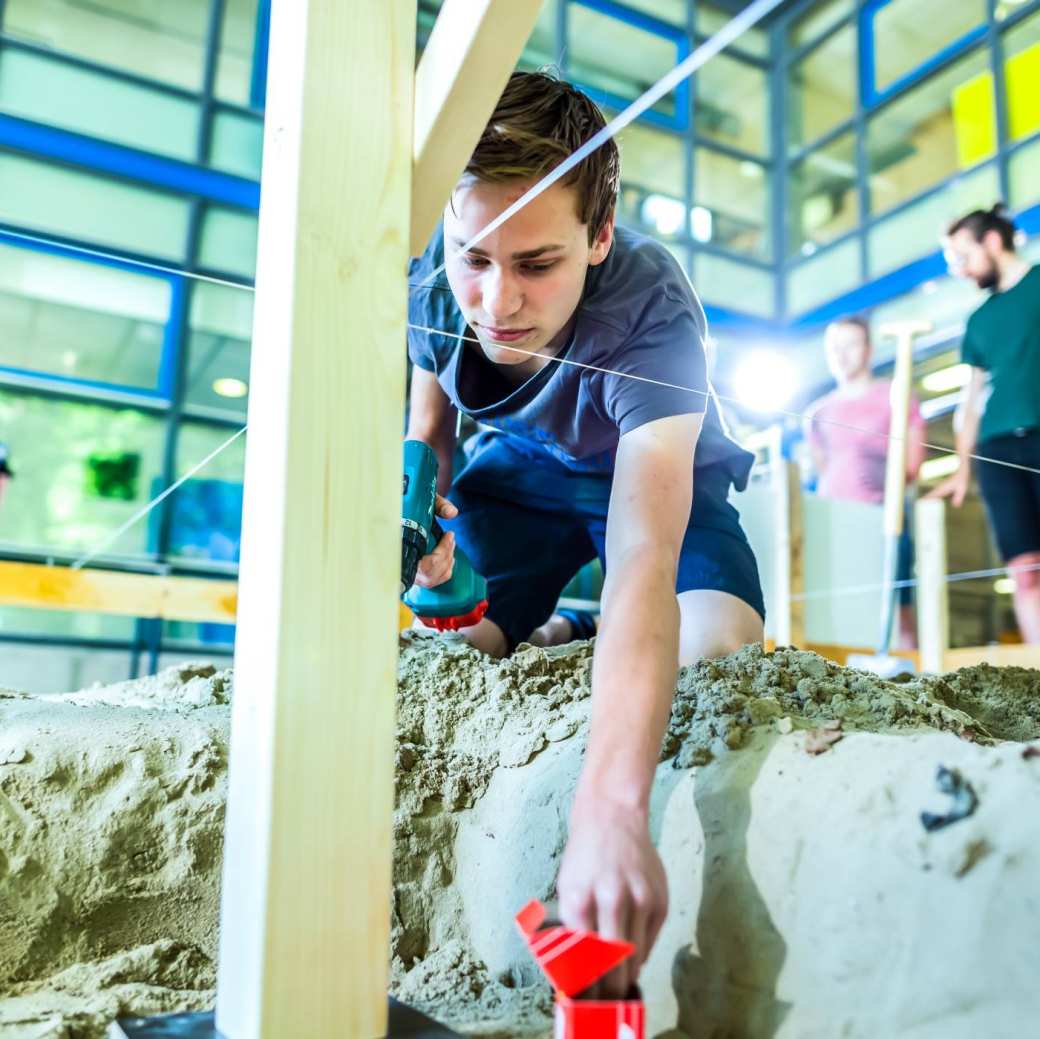 civiele techniek steiger bouwen klas