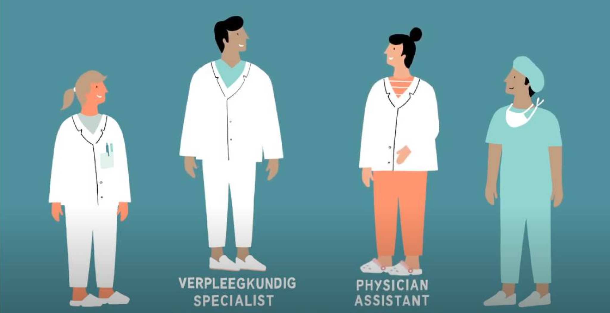 Afbeelding met physician assistant en verpleegkundig specialist