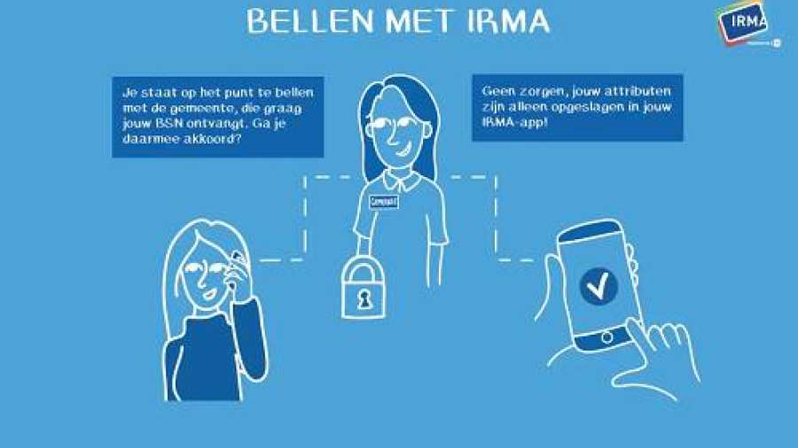 Infographic bellen met Irma